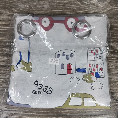 NEW Kids Boys Shower Curtain Car Bus City Theme Design 39"x63" | eBay