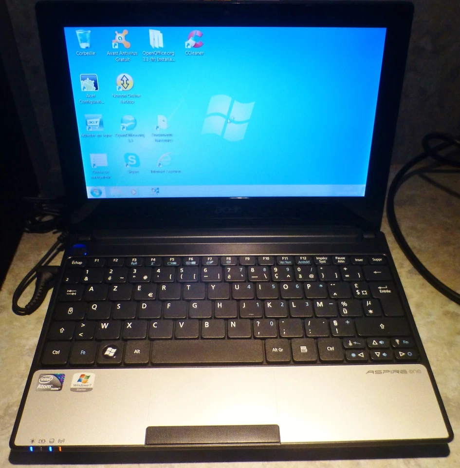 ASPIRE ONE Acer D255E 13DQws NetBooK Windows 7 Starter 10.1" INTEL ATOM Vintage - Photo 4/4