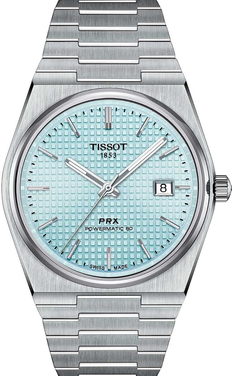 New Tissot PRX Powermatic 80 Ice Blue 40mm Stainless Steel New Tissot PRX Powermatic 80 Ice Blue 40mm Stainless Steel