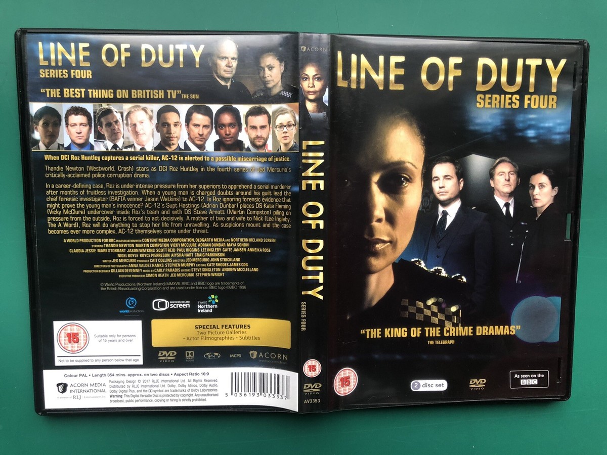 LINE OF DUTY Series BBC Crime Drama 2-Disc DVD Boxset AC-12