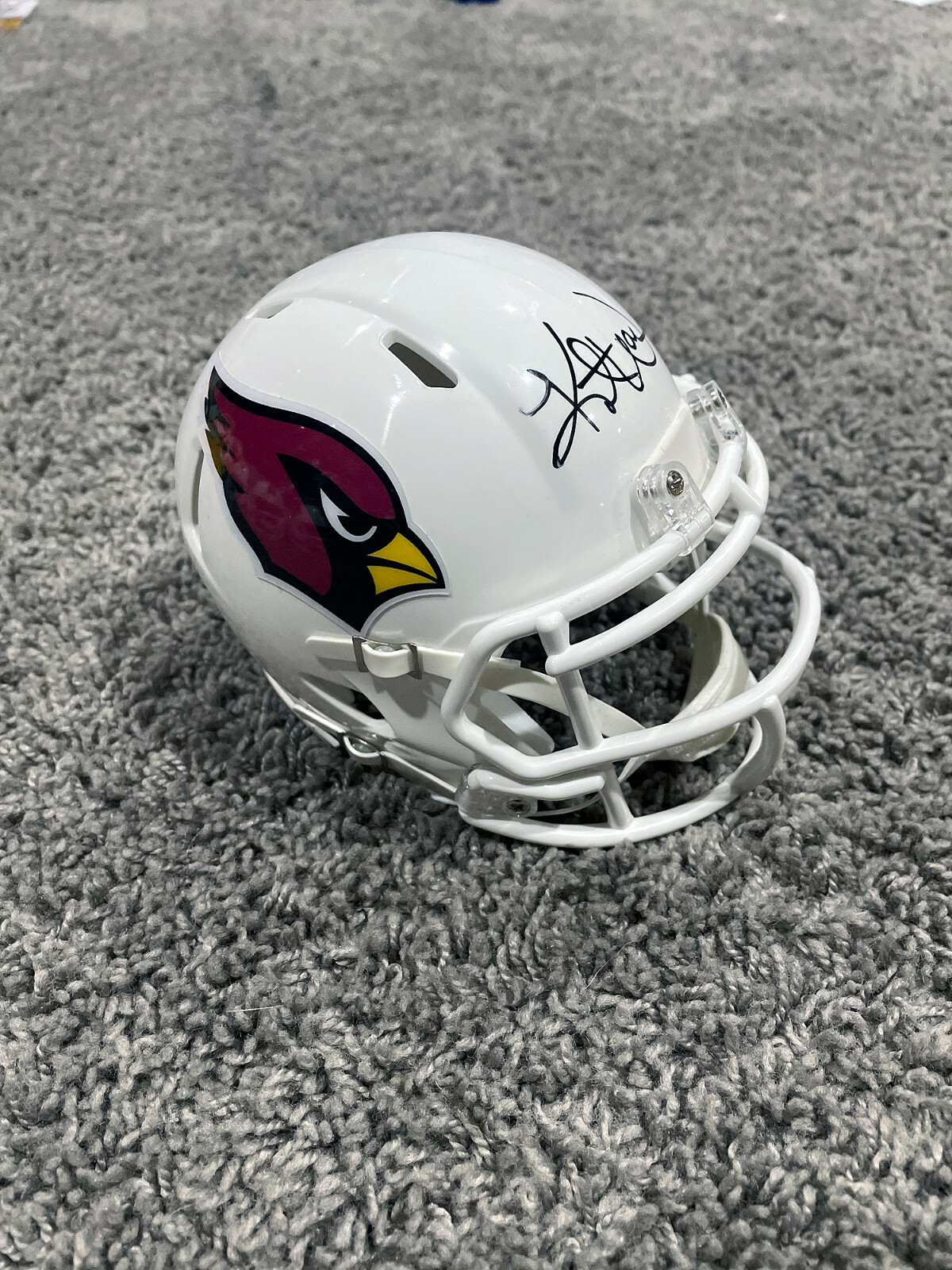KURT WARNER Arizona Cardinals SIGNED Autographed Mini HELMET w/ BAS COA 
