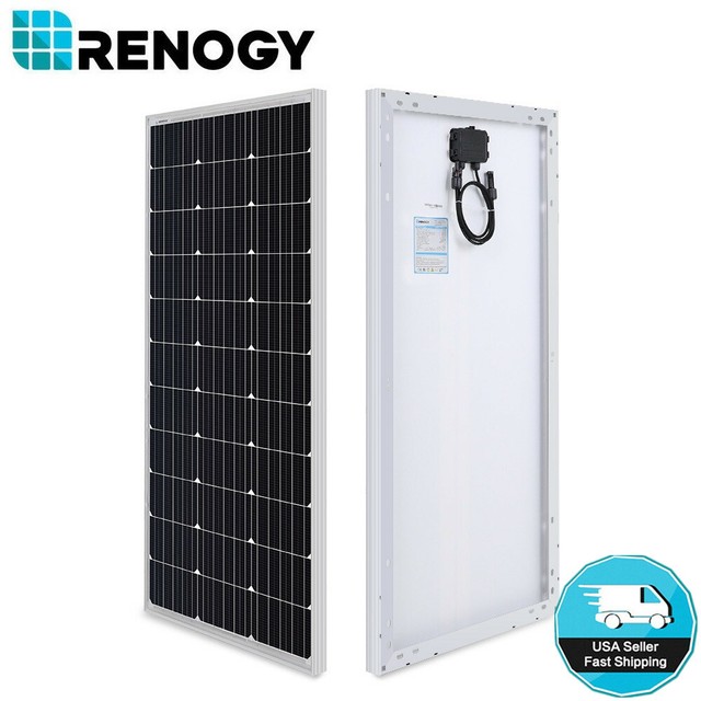 Renogy 100w Watt Mono Solar Panel 100w 12v Monocrystalline Off Grid Pv Power