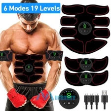 EMS Abdominal Muscle Toning Trainer ABS Stimulator Toner Fitness Binder Gym Belt