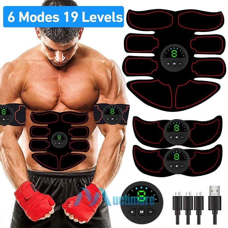 EMS Entrenador de Tonificación Muscular Abdominal ABS Estimulador Tónico Fitness Binder Cinturón de Gimnasio