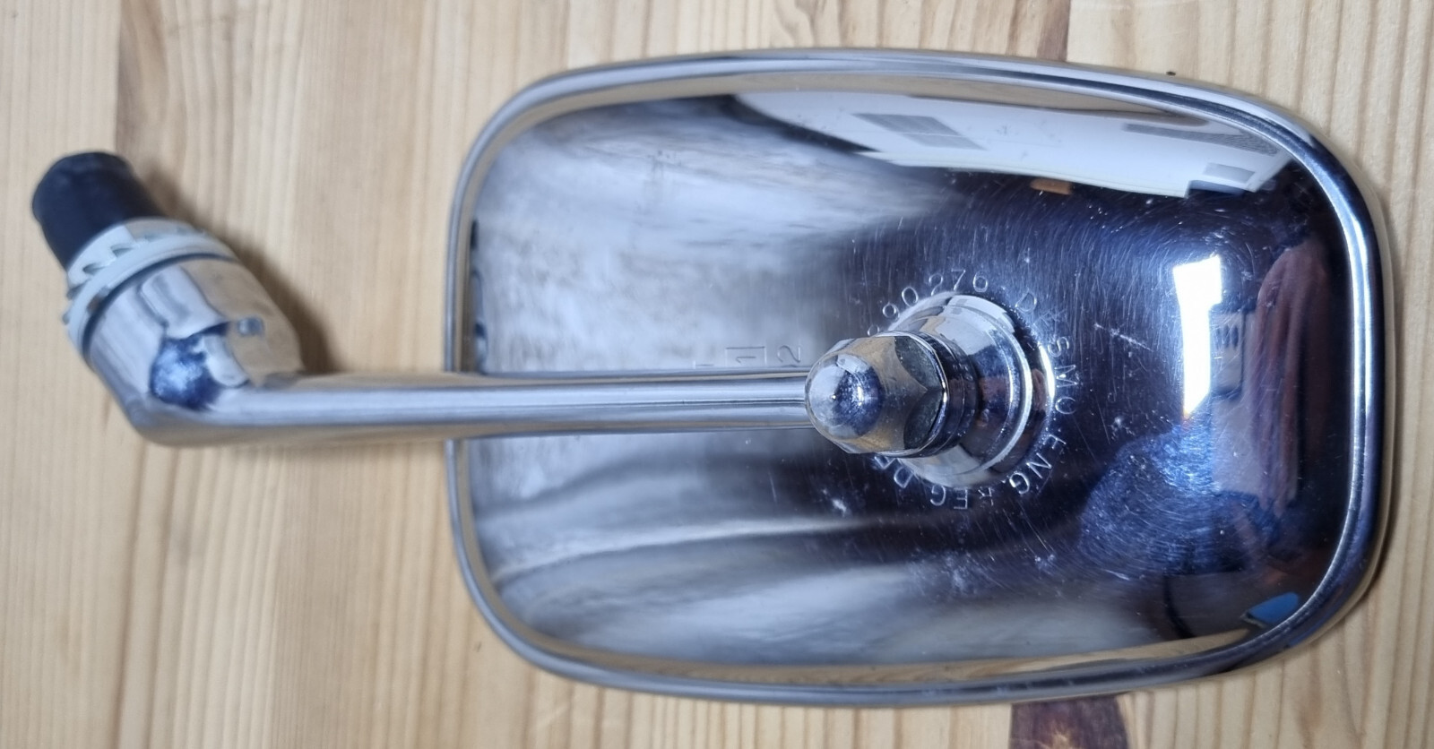 Vintage Desmo Chrome Wing Mirror No168 Boomerang Long Arm Flat Classic