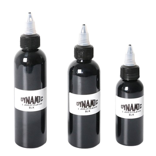 Dynamic Black Tattoo Ink - Professional Pigment Vegan Colour UK - Picture 4 of 19