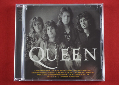 Queen Icon CD We Will Rock You Bohemian Rhapsody Stone Cold Crazy NEW Sealed