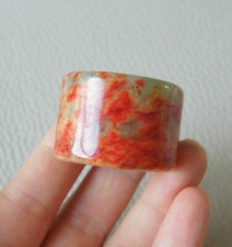 100 natural Jade Hand Polished The Archer Pulls Fingerstall