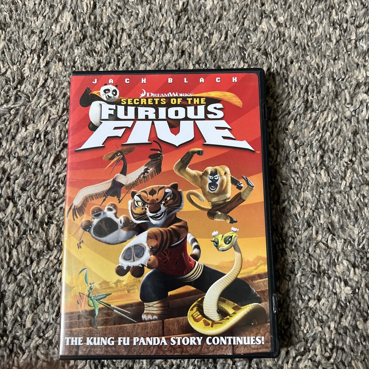 Jack black secrets of the furious five DVD Kong Fu panda story