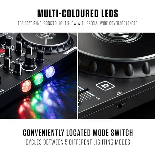 Numark DJ Controller DJ Equipment Streaming Portable DJ Mixer Party Mix II - Image 3 of 4