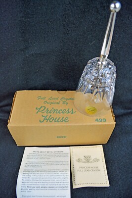 Genuine 24% Lead Crystal Bell Made In France Exclusively for Princess House