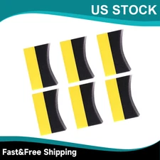 6X Tire Dressing Applicator Pads Car Contour Sponge Gloss Shine Protectant Wheel