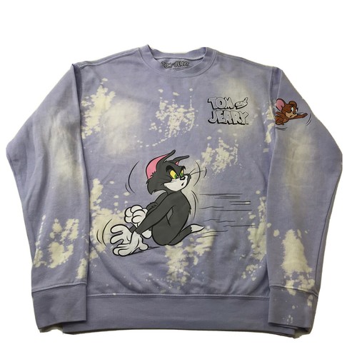 Tom and Jerry Cartoon Tie- Dye Graphic 