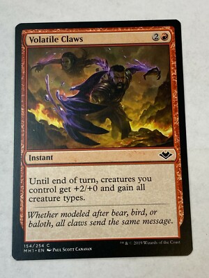 Volatile Claws - Magic the Gathering MTG Modern Horizons Single Card