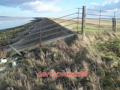 FOTOZAUN AN MEERESWAND DIES MARKIERT DIE GRENZE ZWISCHEN CLIFFE UND CLIFFE WOOD