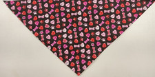 Dog Bandana/Scarf, Conversation Hearts, Valentines, Red, S, M, L