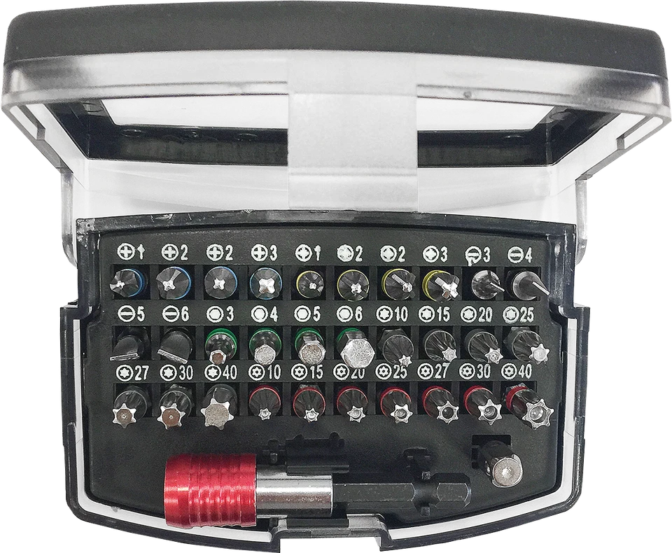 MARKENLOS 32 tlg Bit Satz Bit Set Profi Magnetisch Bithalter Torx CR-V Akkuschrauber