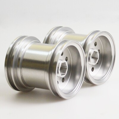 RcAidong Aluminum Beadlock Wheel Rims For Tamiya WR-02, G6-01 6x6 Konghead, Jimny, King Yellow - 1/18 Scale, Set