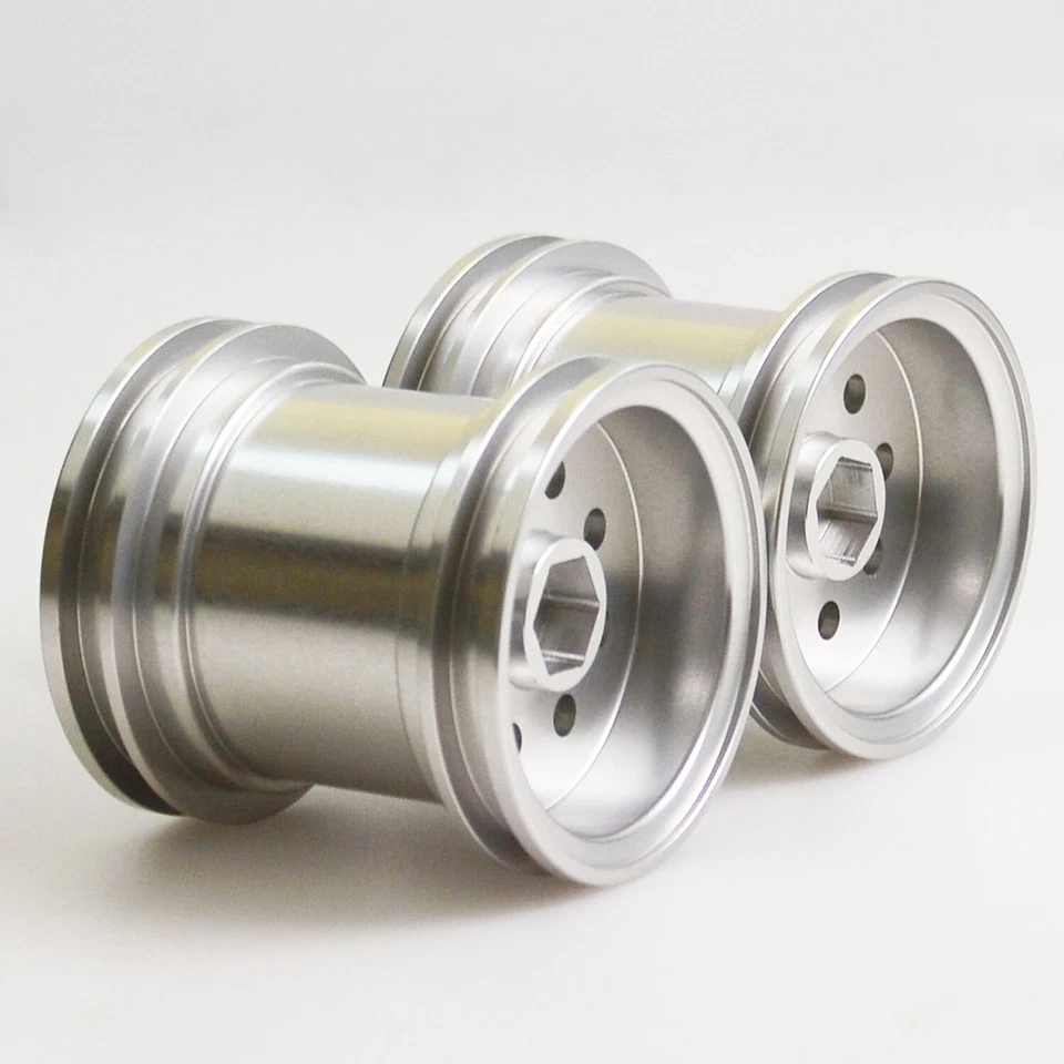 Llantas de cubo de rueda de aluminio RC hexagonales de 12 mm para actualizaciones Konghead Tamiya G6-01 / WR-02 Foto 3 de 4
