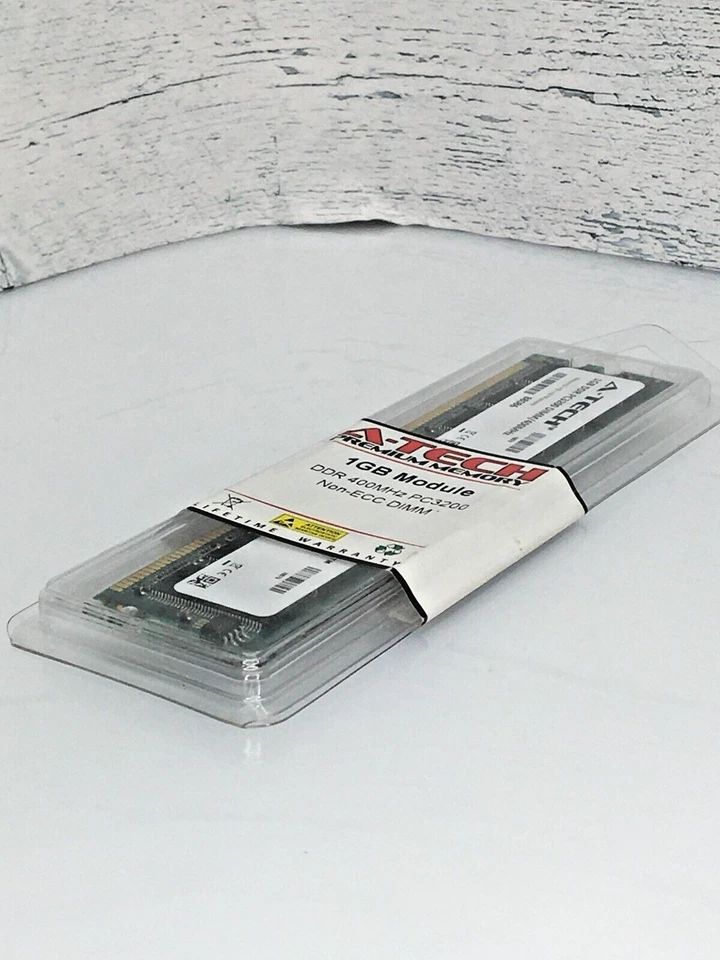 A-Tech 1GB PC3200 Desktop DDR 400 MHz DIMM 184-Pin non-ECC Memory RAM DDR1 1x 1G - Image 3 of 4