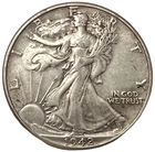 1942 P LIBERTY WALKING HALF DOLLAR 90% Silver US Coin   #193