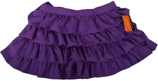 ORageous Girls Large Purple Ruffled Swim Skirt New with tags