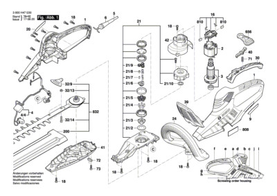 BOSCH Schaltsegment | Ersatzteile für Heckenschere AHS 63-26 - 3600H47H04