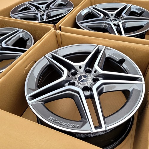 MERCEDES C CLASS 18” AMG ALLOY WHEELS RIMS W205 V Vito W204 4x Genuine. - Picture 3 of 13