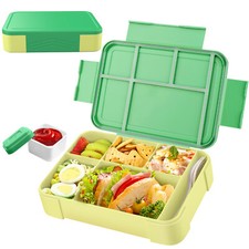 Brotdose Kinder mit Fächern,1300ml Lunchbox für Kinder,Auslaufsichere Bento Box
