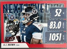 2020 Panini Score Next Level Stats Insert Red Parallel #NLS-AB A.J. Brown Titans