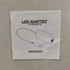 Datel Nintendo Wii LAN Adapter Instructions Booklet User Manual Only!