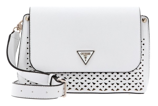 Guess Meridian Flap Crossbody Bag Schultertasche UmhäNgetasche Tasche White Weiß-image