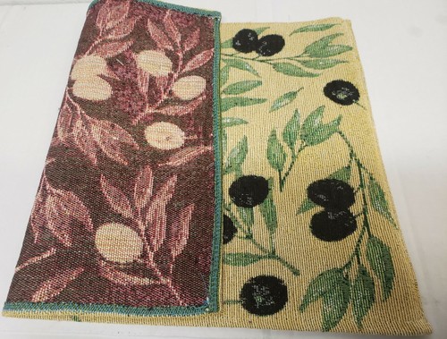 3er Set gleiche Gobelin Küche Tischsets, 13" x 19" OLIVEN, HC - Bild 9 von 10