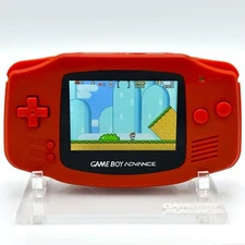Nintendo Game Boy Advance GBA iPS V2 Backlight Backlit LCD Console Blood Red