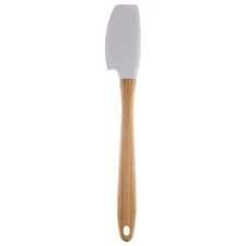 TableCraft 12" Crofthouse Collection Slim Silicone Spatula with Wood Handle