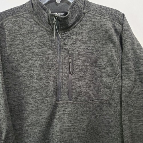 Maglione The North Face foderato in pile 1/4 uomo taglia large grigio erica - Foto 10 di 12