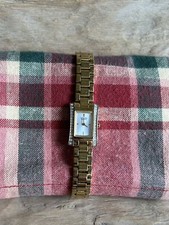 Citizen Womens 5421-S067359 Quartz Gold Tone Watch Bracelet Band Rectangle Dial