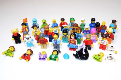 Lot of 34+ Lego Minifigures, Parts Accessories Various Themes Legos 