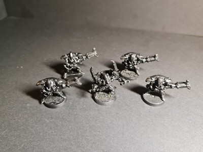 4 Warp Spiders + Exarch Craftworld Eldar Aeldari Warhammer 40k grundiert(Zinn)