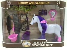 Poppy the Horse Bridle Set Groom and Saddle Up Pony Play Set Kids Childs Toy New
