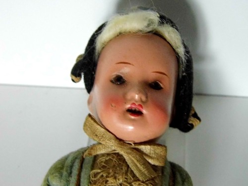 POUPÉE ARTICULÉE ANTIQUE DE COLLECTION TRÈS RARE BISCUIT PEINT GERMANY 1920 TBE - Picture 3 of 10