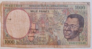 Billet Banque Afrique Centrale Cameroun 1000 Francs P02 1993 2002