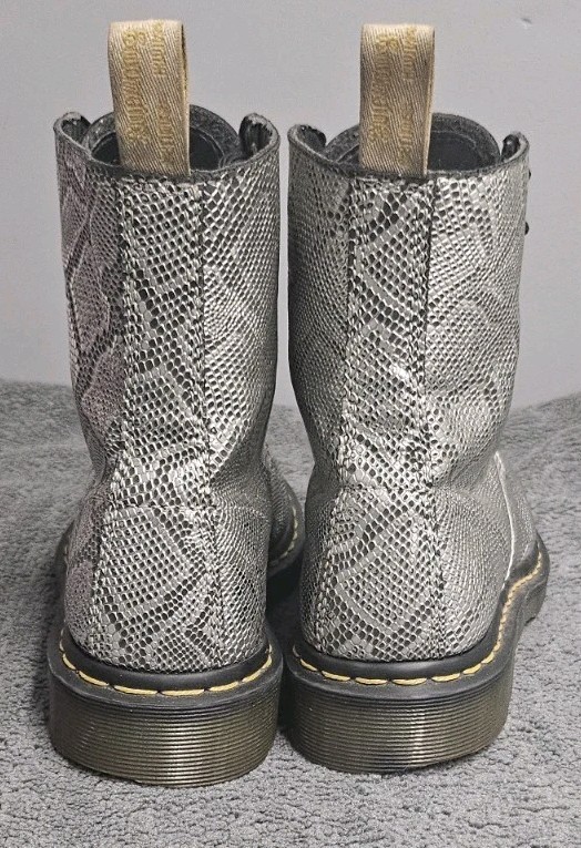 Dr Martens 1460 Pascal Grey Snake Python Print Le… - image 7