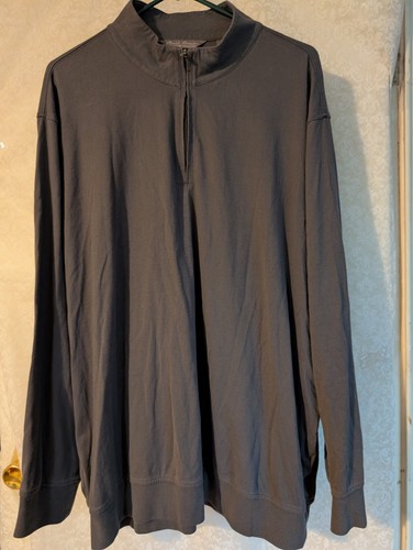 Daniel Cremieux Sz XXL Mock Neck 1/4 Zip Pullover Cotton Blend - Picture 2 of 14