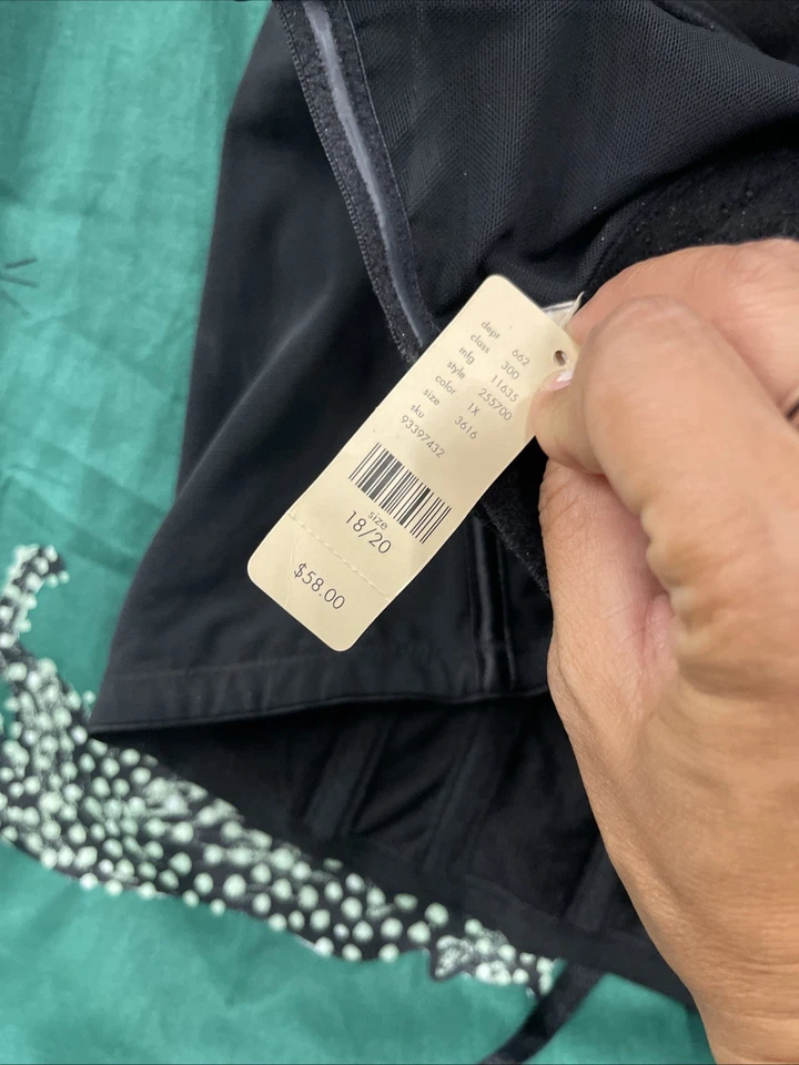 Top Corsé Cacique Talla 18/20 Negro Plata Lentejuelas Lencería H65 Foto 4 de 4