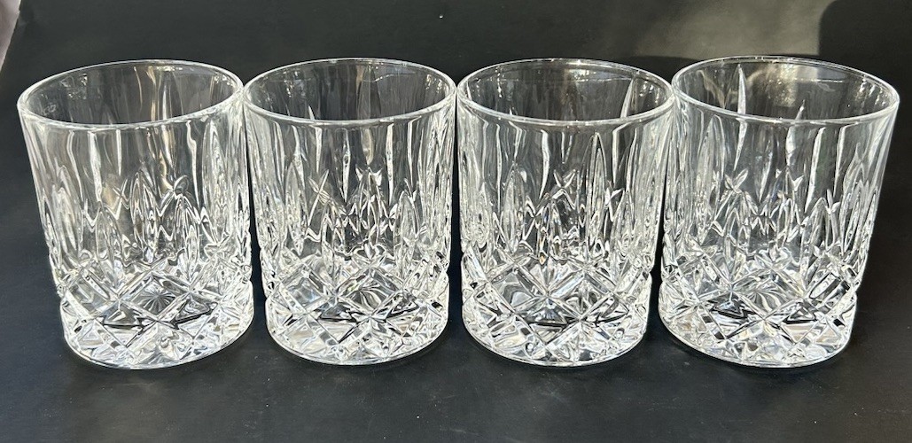 Nachtmann Noblesse 8 oz. Whisky Glass Set of 4. Clear Bavarian Crystal. 0 Chips-image