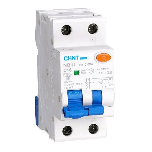 nb1l-c32 chint rcbo 32a c curve 30ma 54mm 2 pole