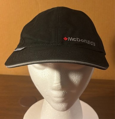 VTG McDonald's Canada (Maple Leaf) black Hat/Cap Adjustable McCafe - clean/GUC