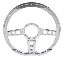 Billet Specialties Steering Wheel 14in D- Shape Trans Am Polished 29427