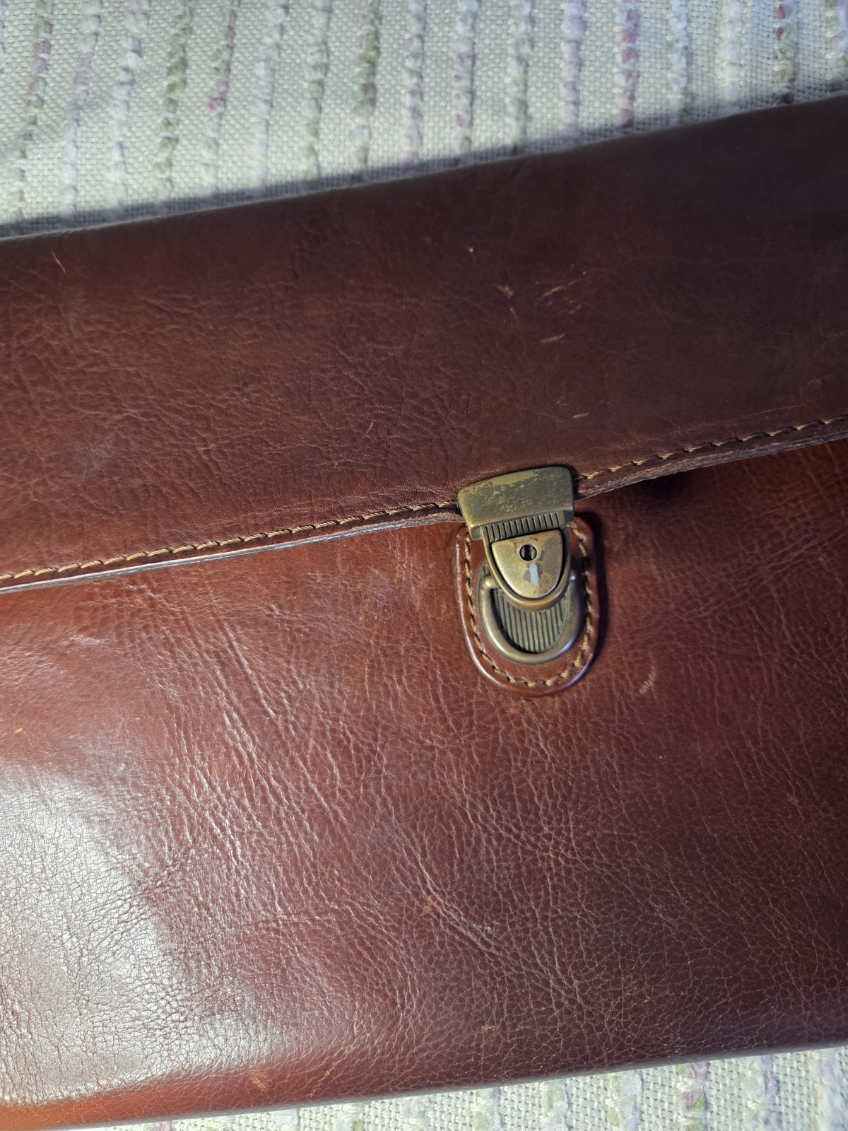 Leather File Folder Organizer Document Holder Lea… - image 3